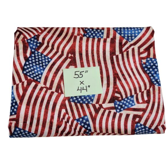 Northcott Stars and Stripes Fabric 55x44" American Flag Patriotic Cotton Print - Picture 6 of 12